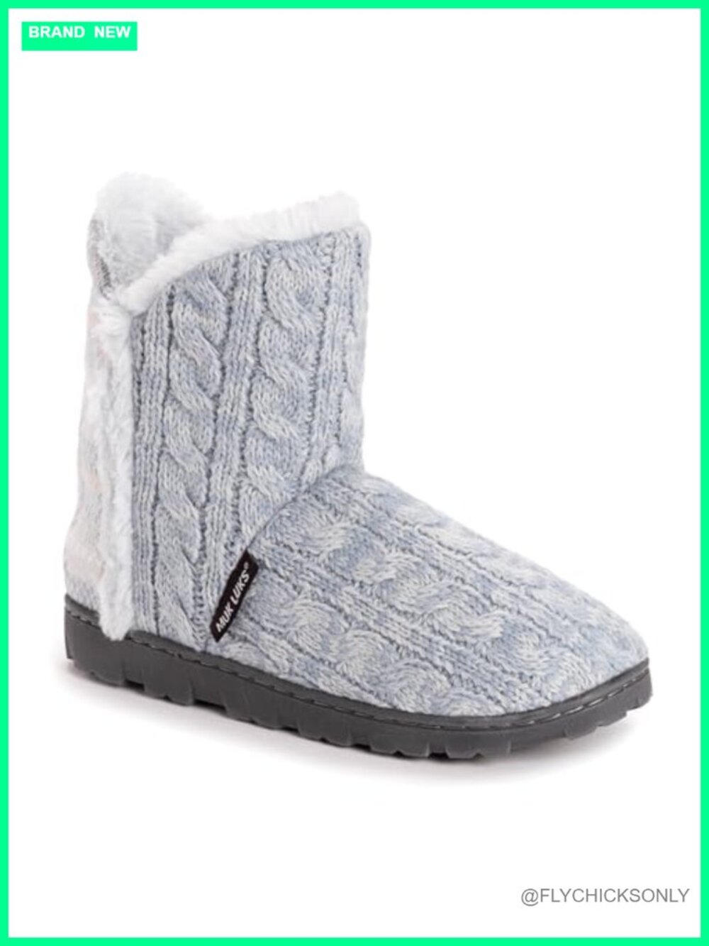 MUK LUKS Cheyenne Ankle Bootie Mukluk Memory Foam Faux Fur Indoor Outdoor